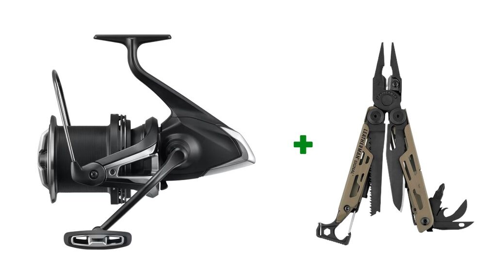 Shimano Naviják Aero Technium Magnesium 14000 XTD 2ks + Leatherman Kleště Signal Zdarma!