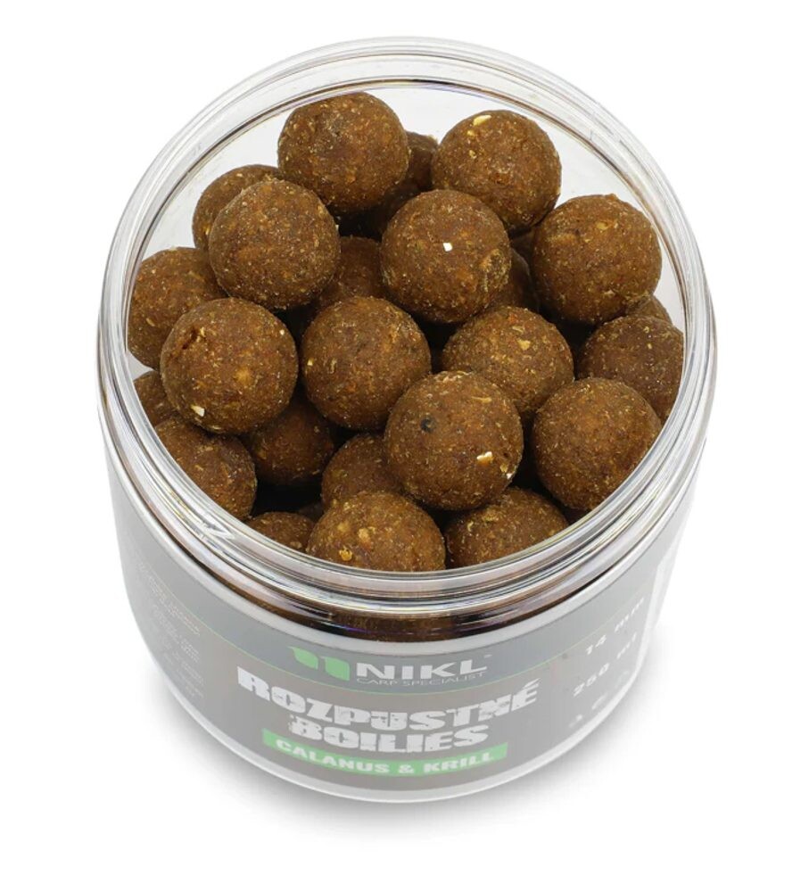 Nikl Rozpustné boilies Calanus & Krill 250ml - 14mm