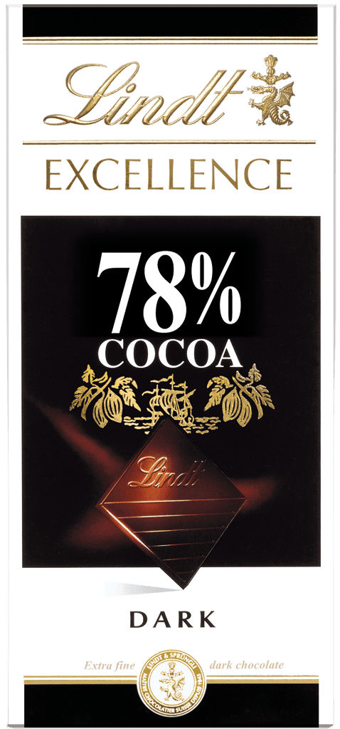 LINDT Čokoláda EXCELLENCE Extra hořká 78%, 100 g