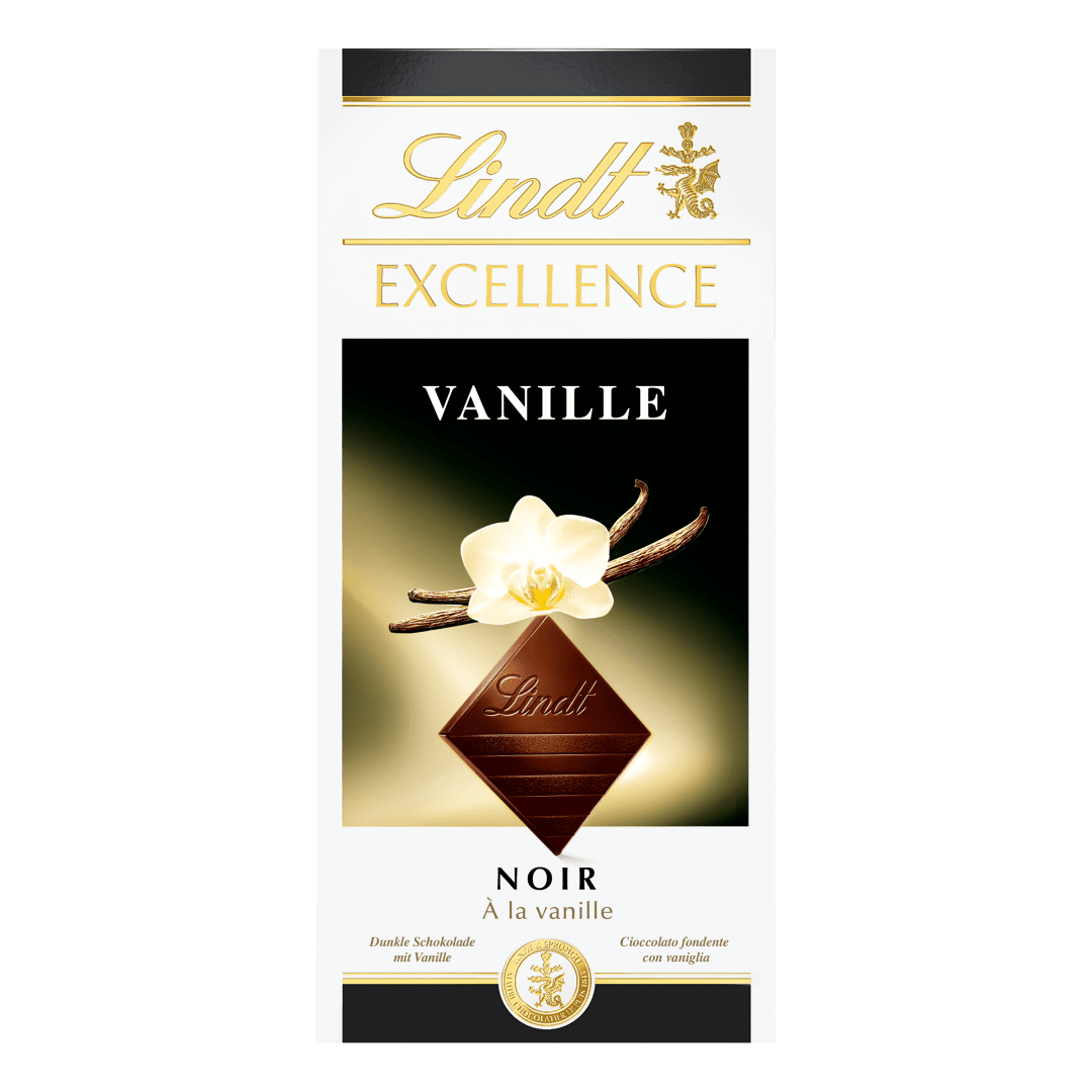 LINDT Čokoláda EXCELLENCE Hořká čokoláda s příchutí vanilky 100 g
