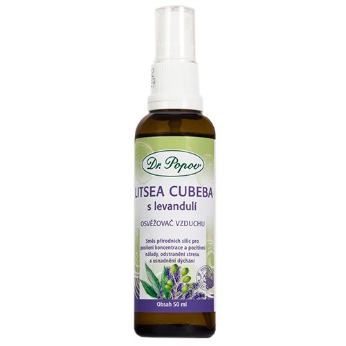 LITSEA CUBEBA s levandulí, osvěžovač vzduchu, 50 ml Dr. Popov
