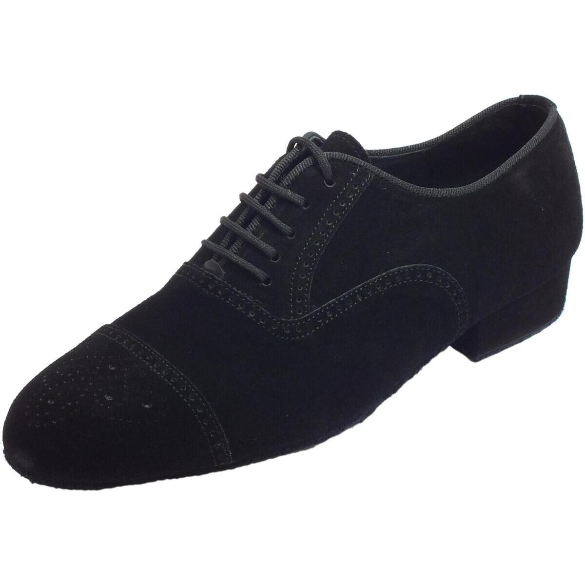 Vitiello Dance Shoes  291B Nabuk Nero  t20 fondo  Černá