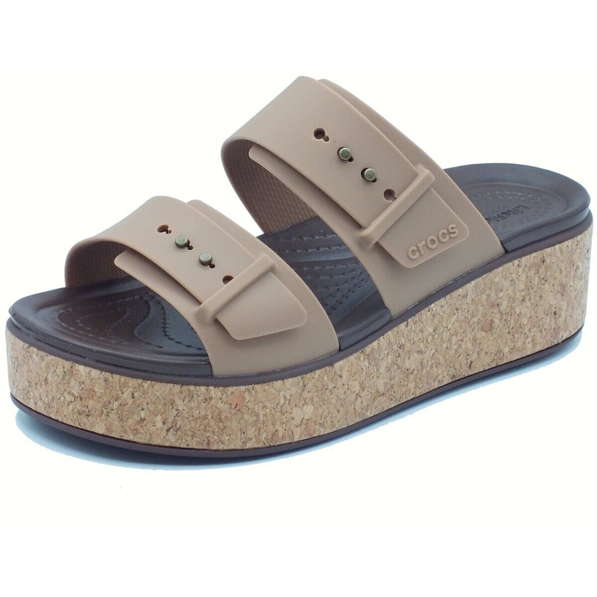 Crocs  211252 brooklyn cork buckle  Hnědá