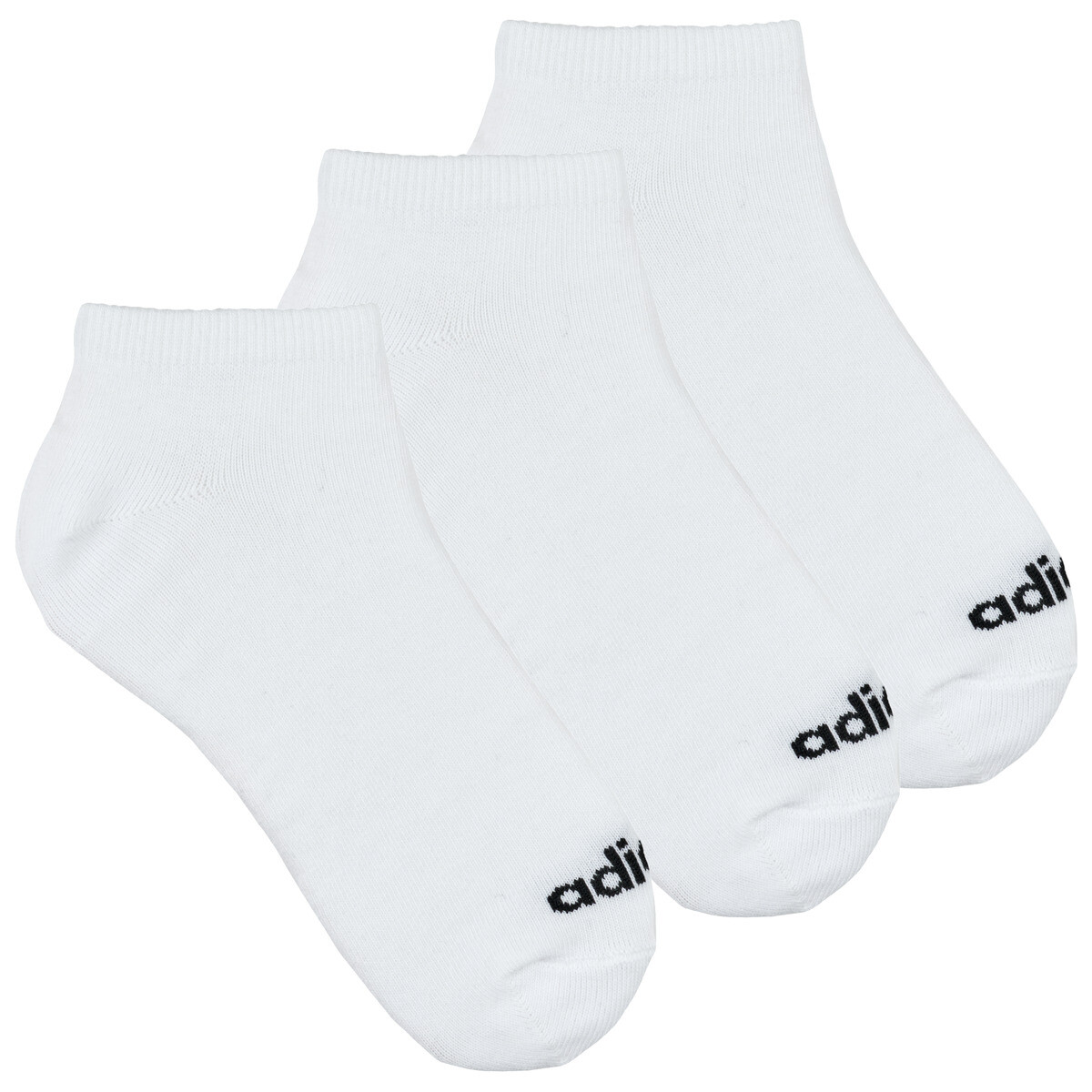 adidas  Thin Linear Low-Cut Socks 3 Pairs  Bílá