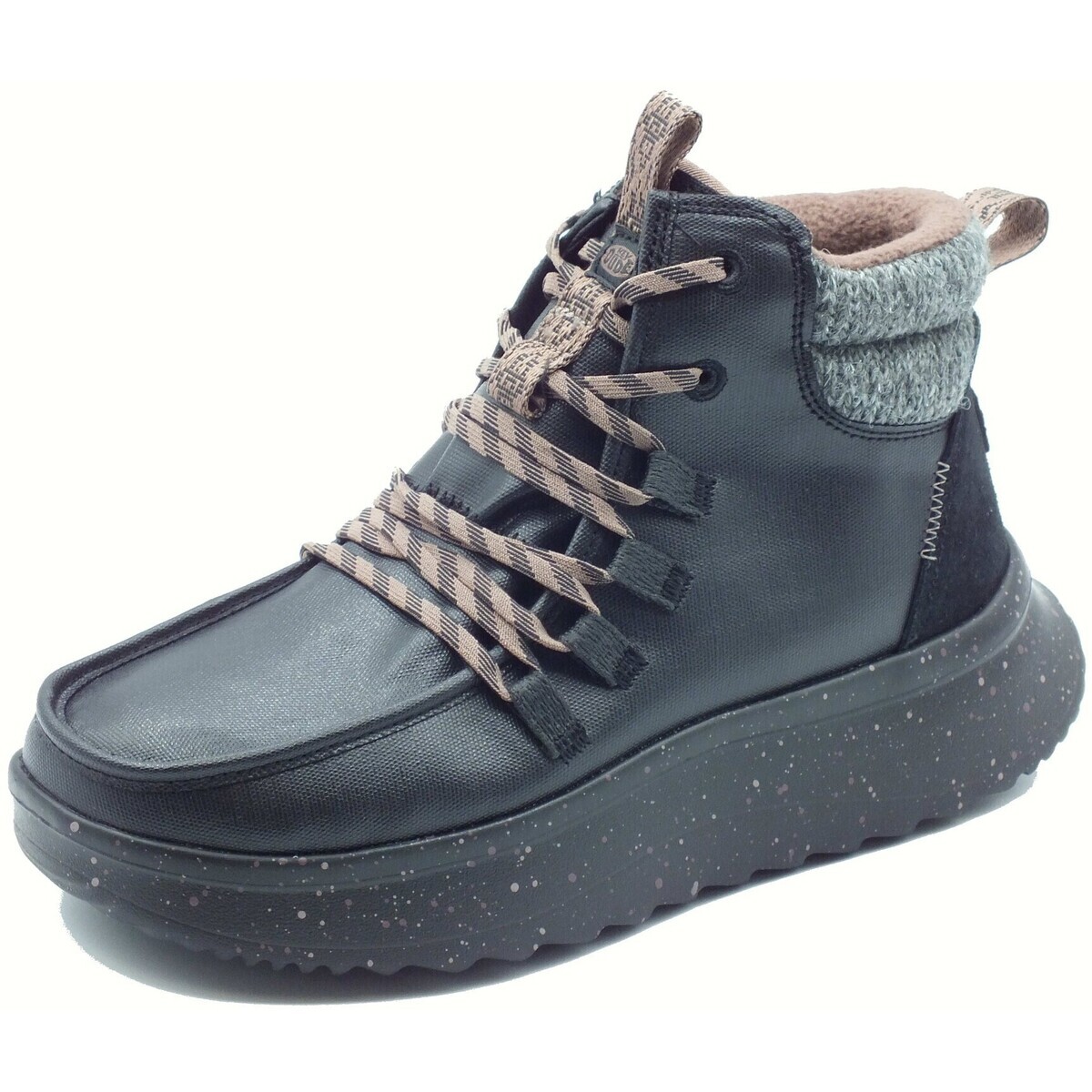 HEYDUDE  44357 Wendy Peak Apres Coated  Černá