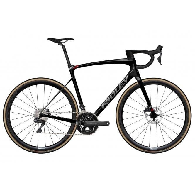 Rám Ridley Fenix Slic - Black/Empress Grey Metallic/Candy Red Metallic 2024 Velikost: S