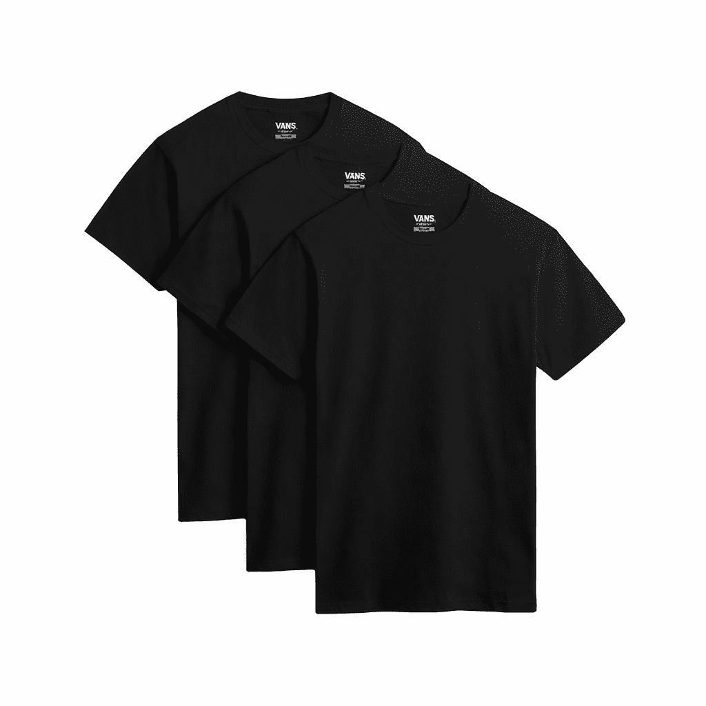 Vans Pánské tričko VANS BASIC TEE MULTIPACK XXL VN000KHDBLK1