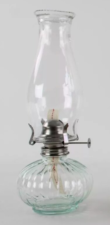 KOZÁČEK Lampa petrolejová s cylindrem v.32cm  CLEAR