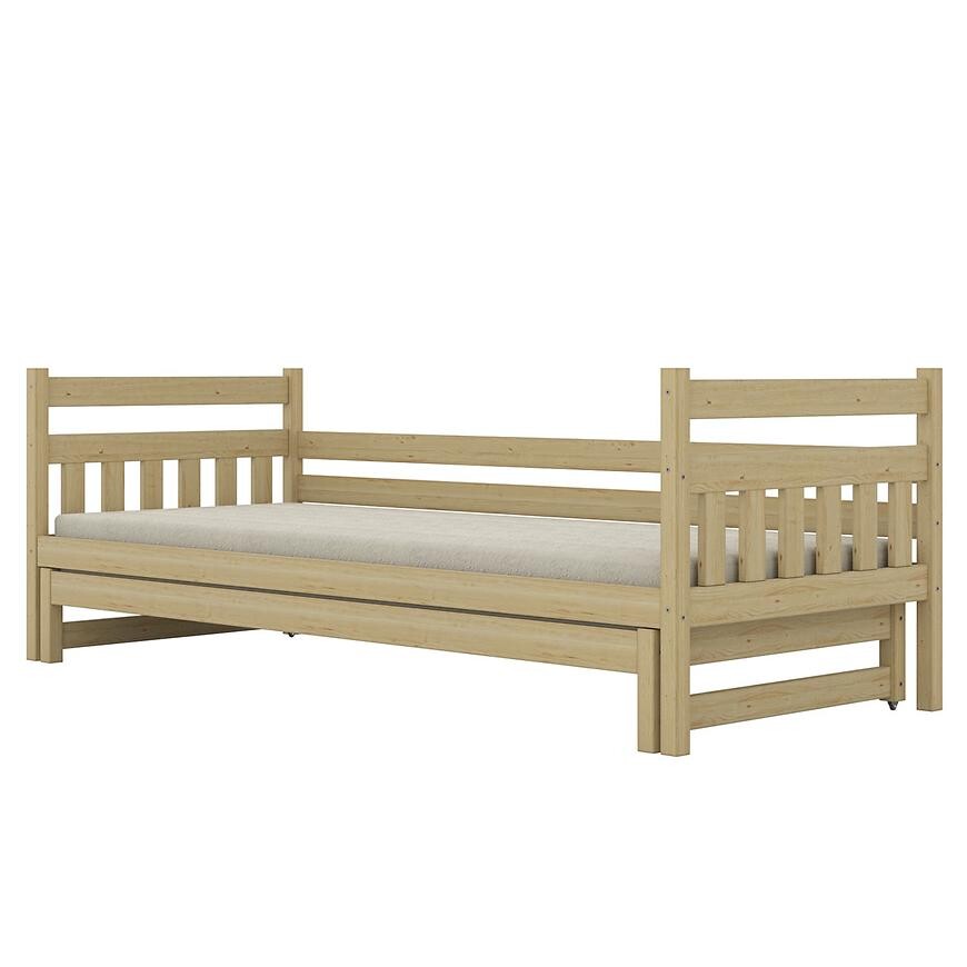 Postel Dawid přistýlka 90x200 přírodní, lakovaná