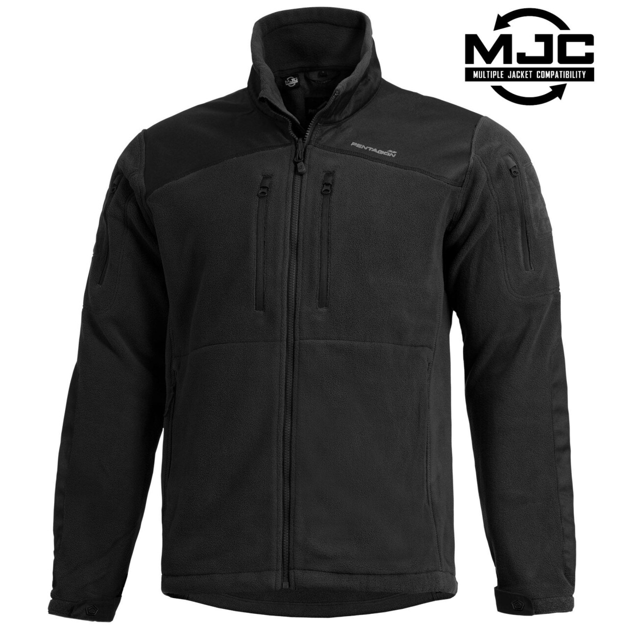 Bunda fleecová Pentagon Nestor Tactical Fleece - černá, XS