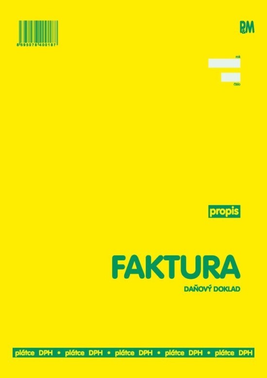 P&M Faktura daňový doklad - 18