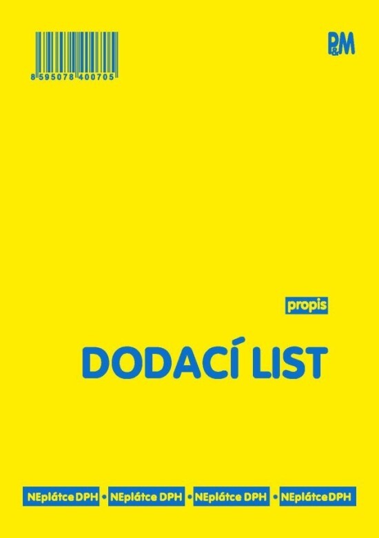 P&M Dodací list - 70
