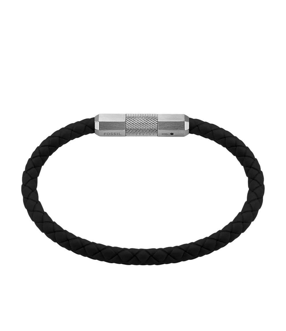 Fossil Moderní pánský silikonový náramek JF04884040