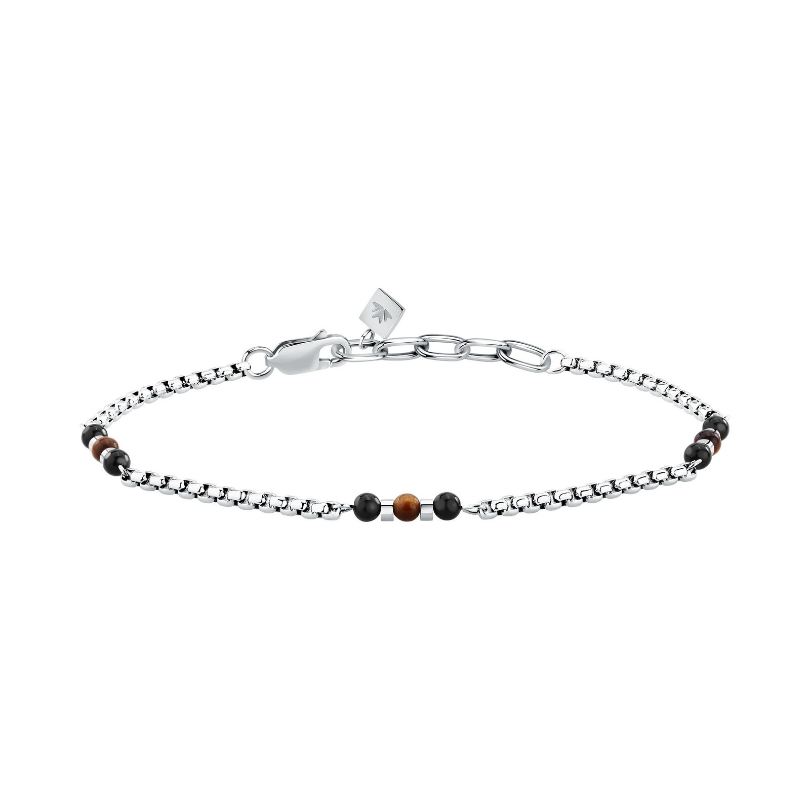 Morellato Ocelový pánský náramek s korálky Terra S1757