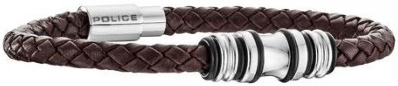 Police Pánský kožený náramek Trucker PJ25488BLC/02 22 cm
