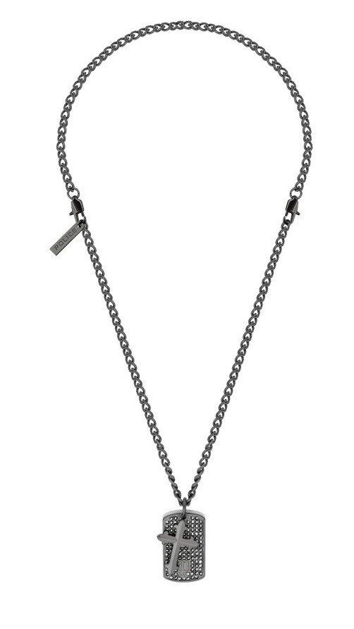 Police Stylový ocelový náhrdelník s krystaly Vigor PEAGI2214501