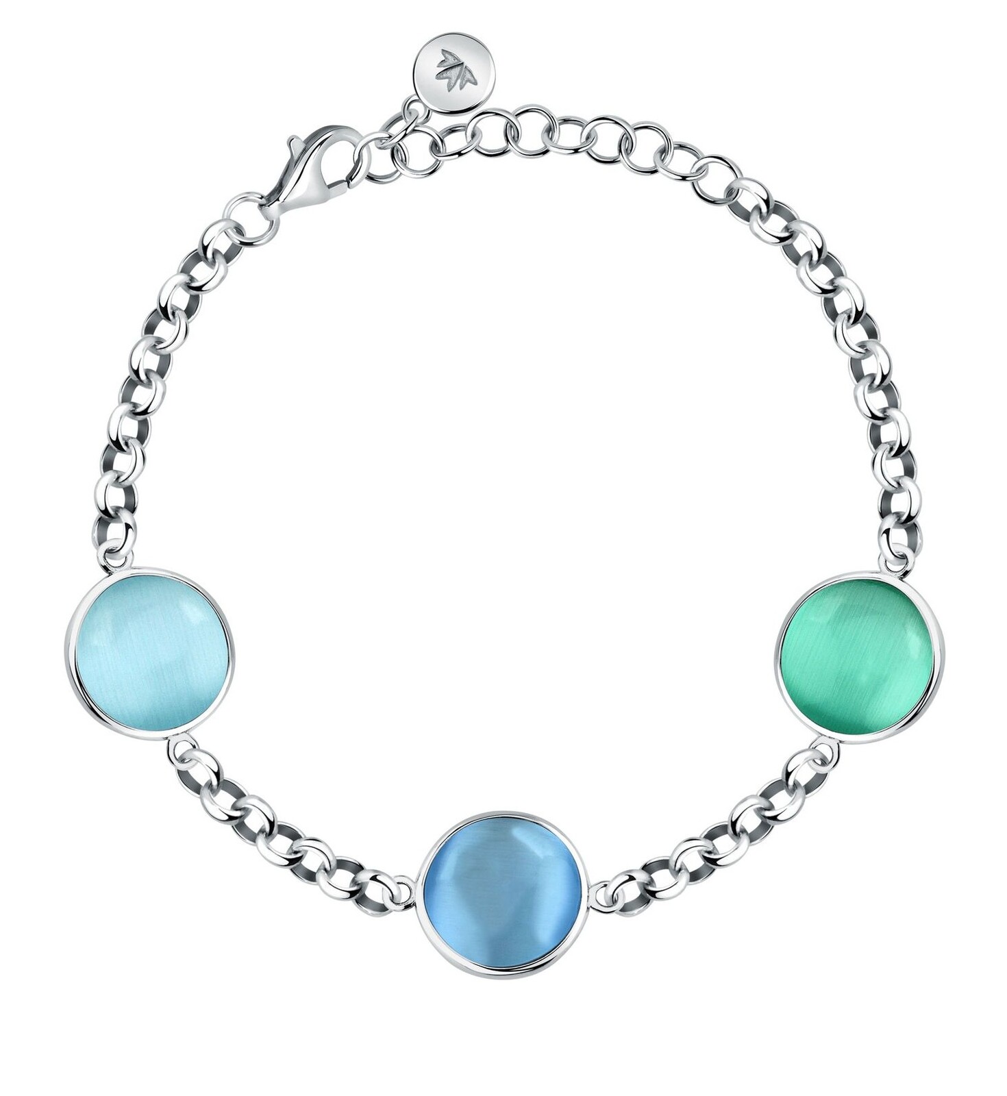 Morellato Výrazný stříbrný náramek s kočičím okem Venezia SAZM04