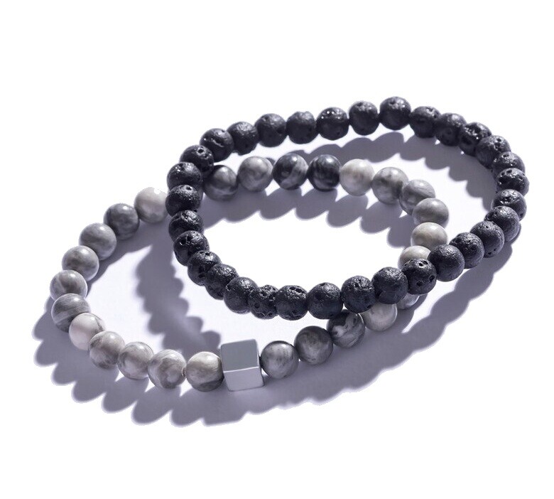 Marc Malone Sada pánských minerální náramků MCGB5083 (2x náramek)