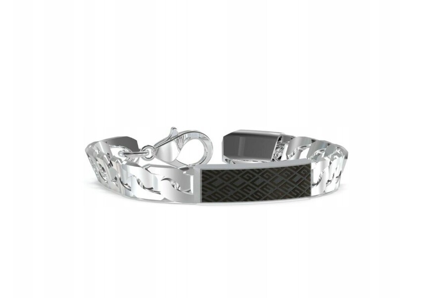 Guess Pánský ocelový náramek King’s Road JUXB03224JWSTBK 19 cm