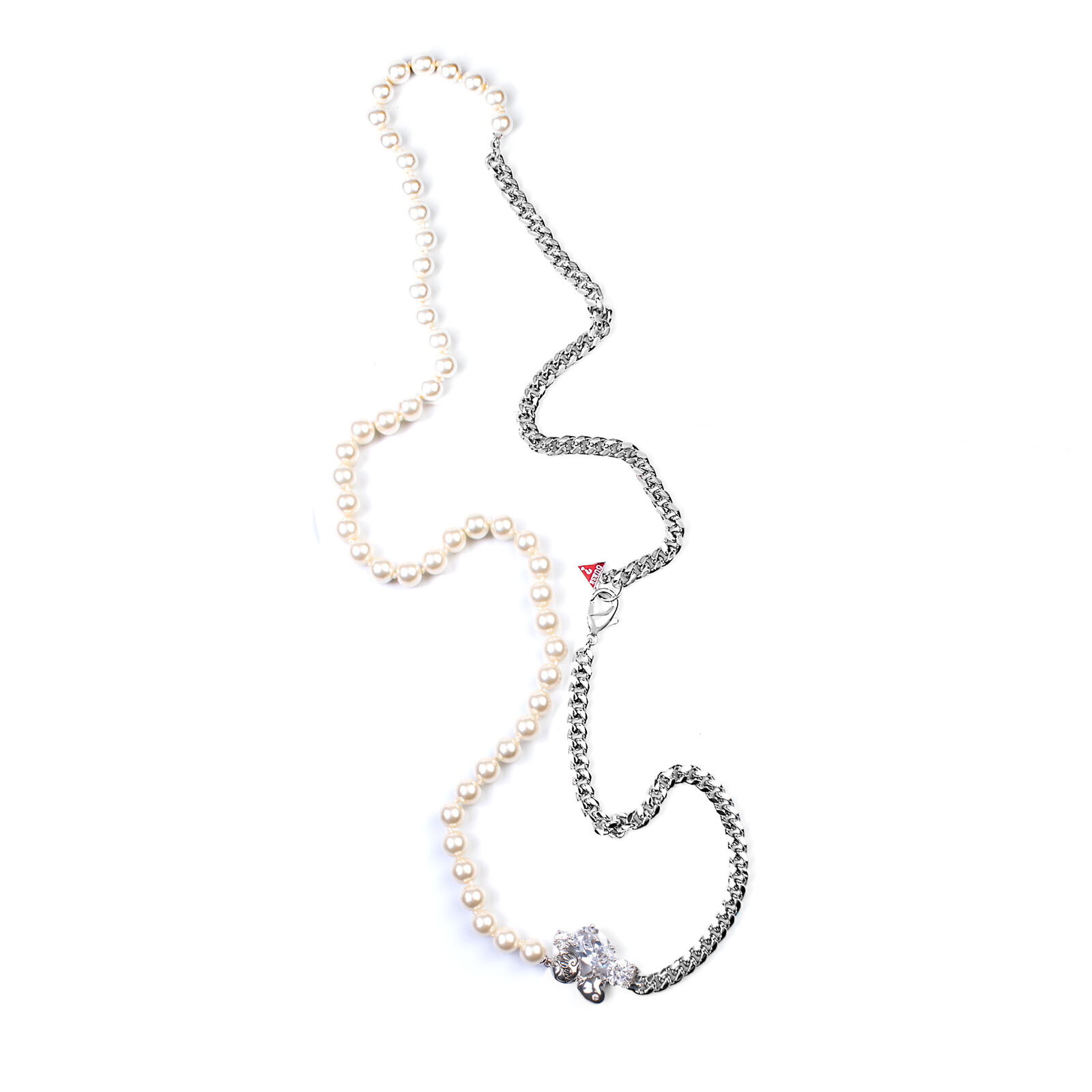 Guess Originální náhrdelník s perlami UBN81019