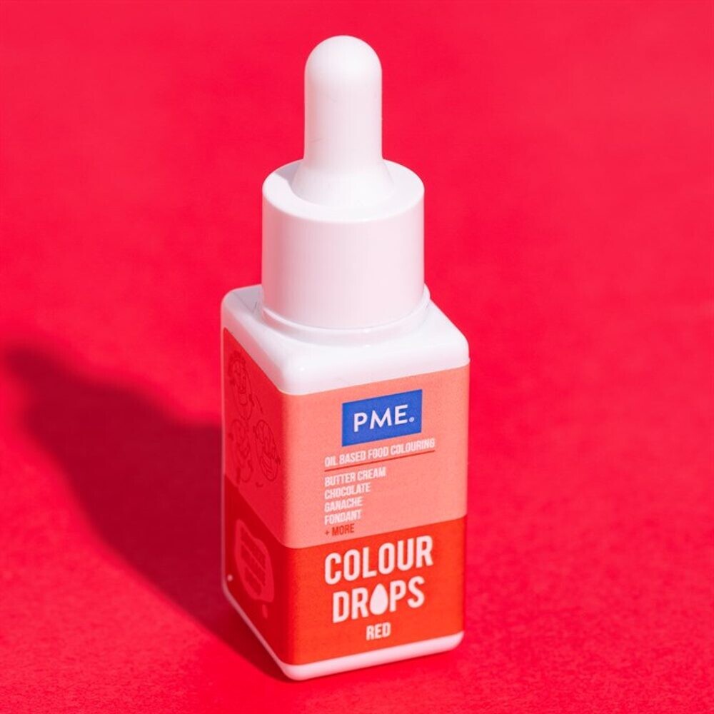 PME Colour Drops – červené barvivo 20 ml - PME