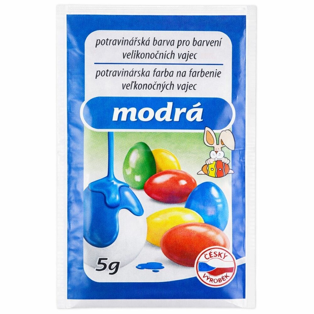 Potravinářská barva na vajíčka modrá 5 g -