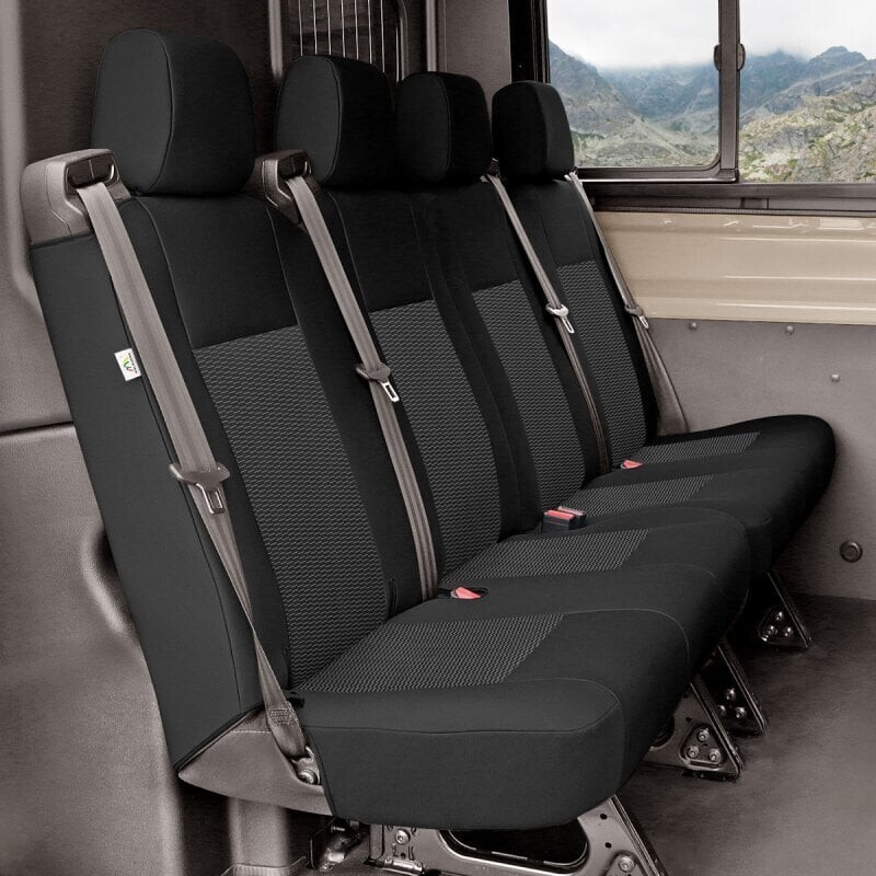 Přesné autopotahy Ford Transit 2014- (2. řáda, 2+2)