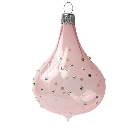 Kapka světle růžová s dekorem jemných větviček