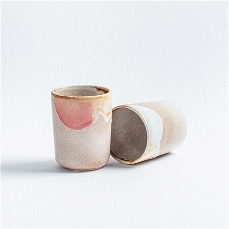 Hrneček s barevnou pastelovou glazurou 260ml