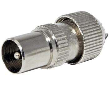 Anténní konektor 75 Ohm PAL(M), IEC169-2, šroubovací, kovový