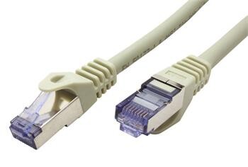 Roline S/FTP patchkabel kat. 6a, Component Level, 0,5m, LSOH, šedý