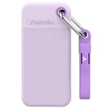 VERBATIM Pocket SSD 2TB fialová + 2x gumový obal