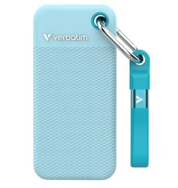 VERBATIM Pocket SSD 2TB modrá + 2x gumový obal