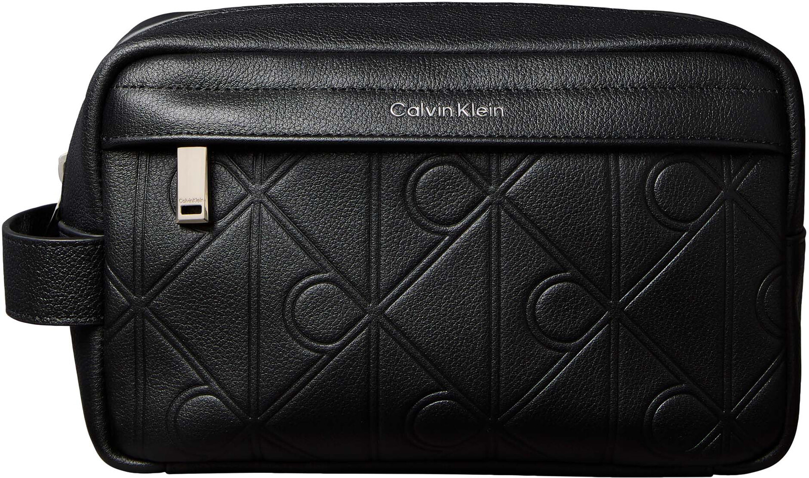 Calvin Klein Kožená kosmetická taška Xl Emblem LV04D1179GUB1