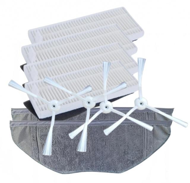 10ks HEPA filtry, kartáče a mop pro ROWENTA S95 a Xiaomi Robot Vacuum Mop Essential G1, sada