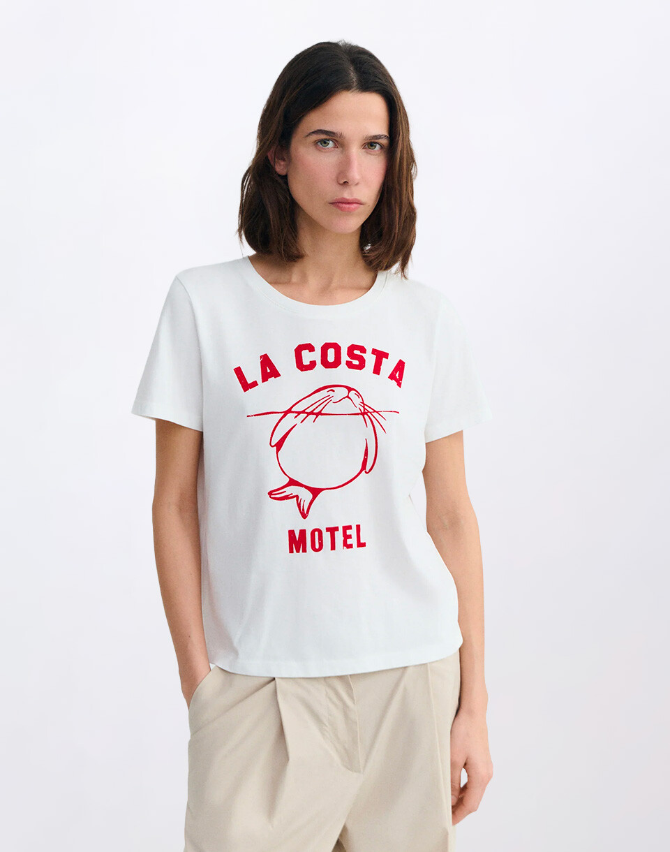 Thinking MU Animal Motel Ida Tee WHITE XS