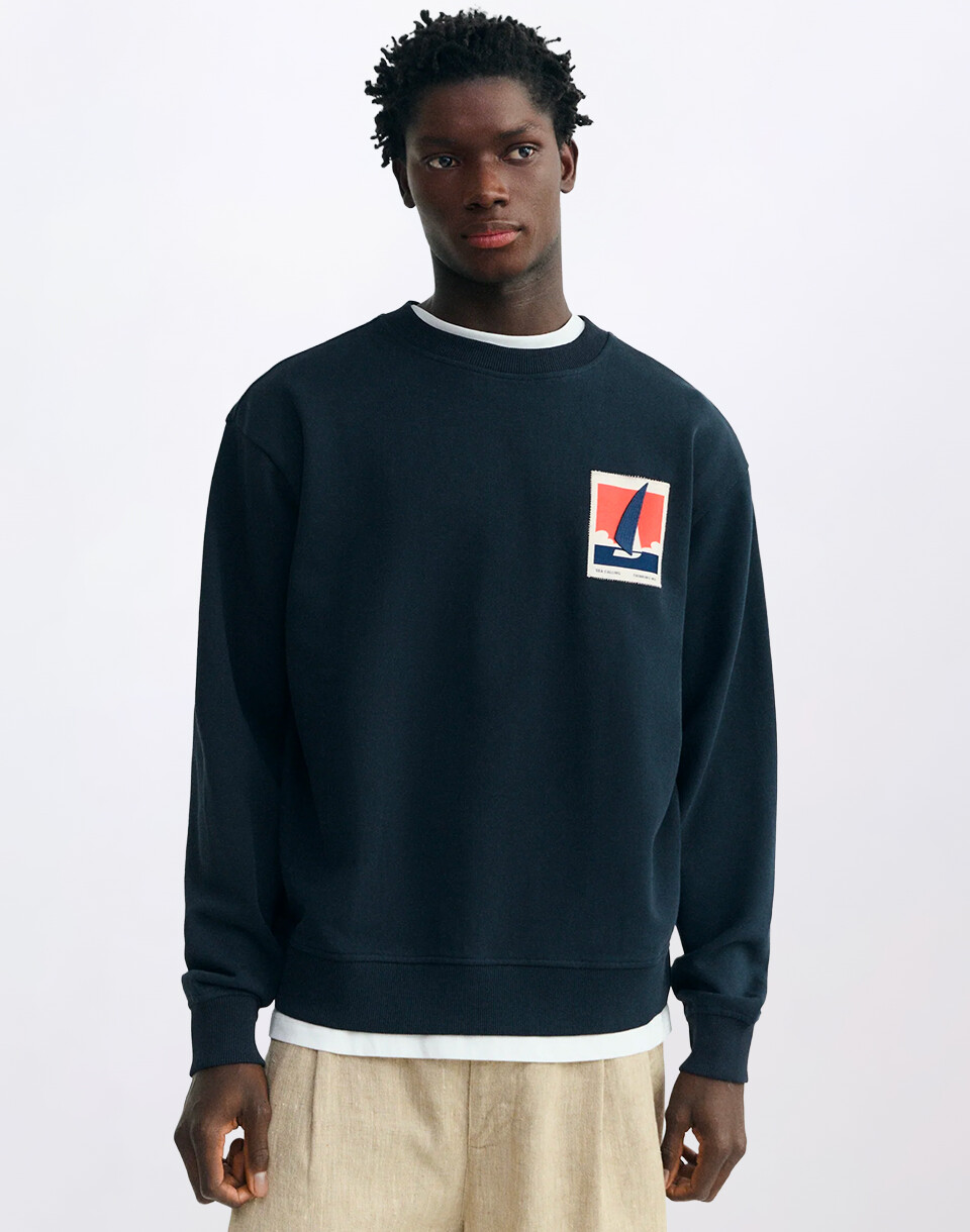 Thinking MU Leon Optimist Sweatshirt BLUE S