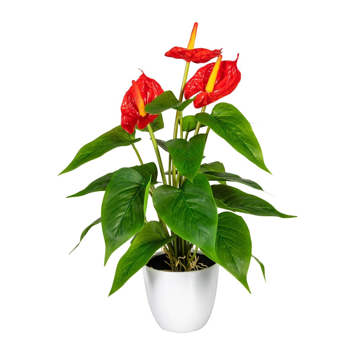 Gasper Umělá rostlina Anthurium, 40 cm, červená