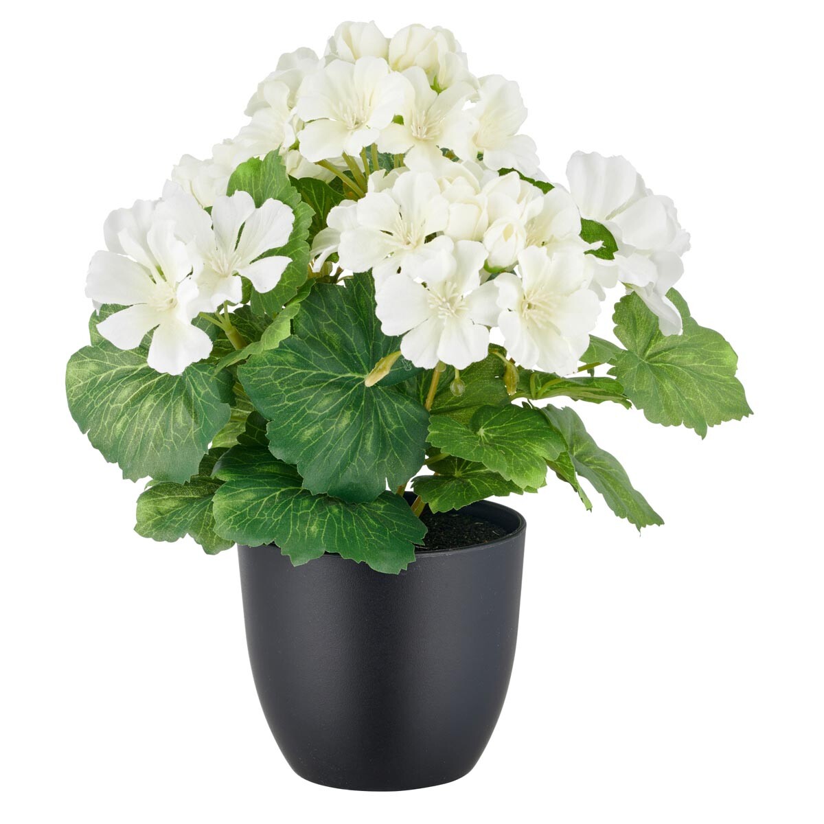 Gasper Umělá pelargonie, bílá, 26 cm