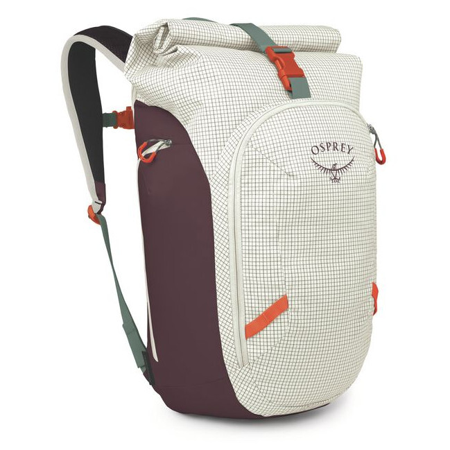 Městský batoh Osprey Transporter Roll Top Pack Barva: bílá/červená