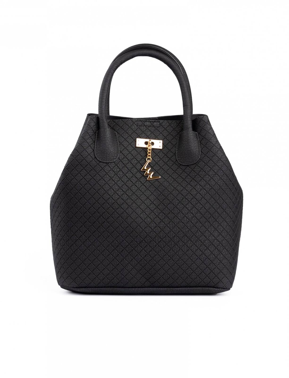 Stylová kabelka do ruky VUCH Gabi Diamond Black, černá