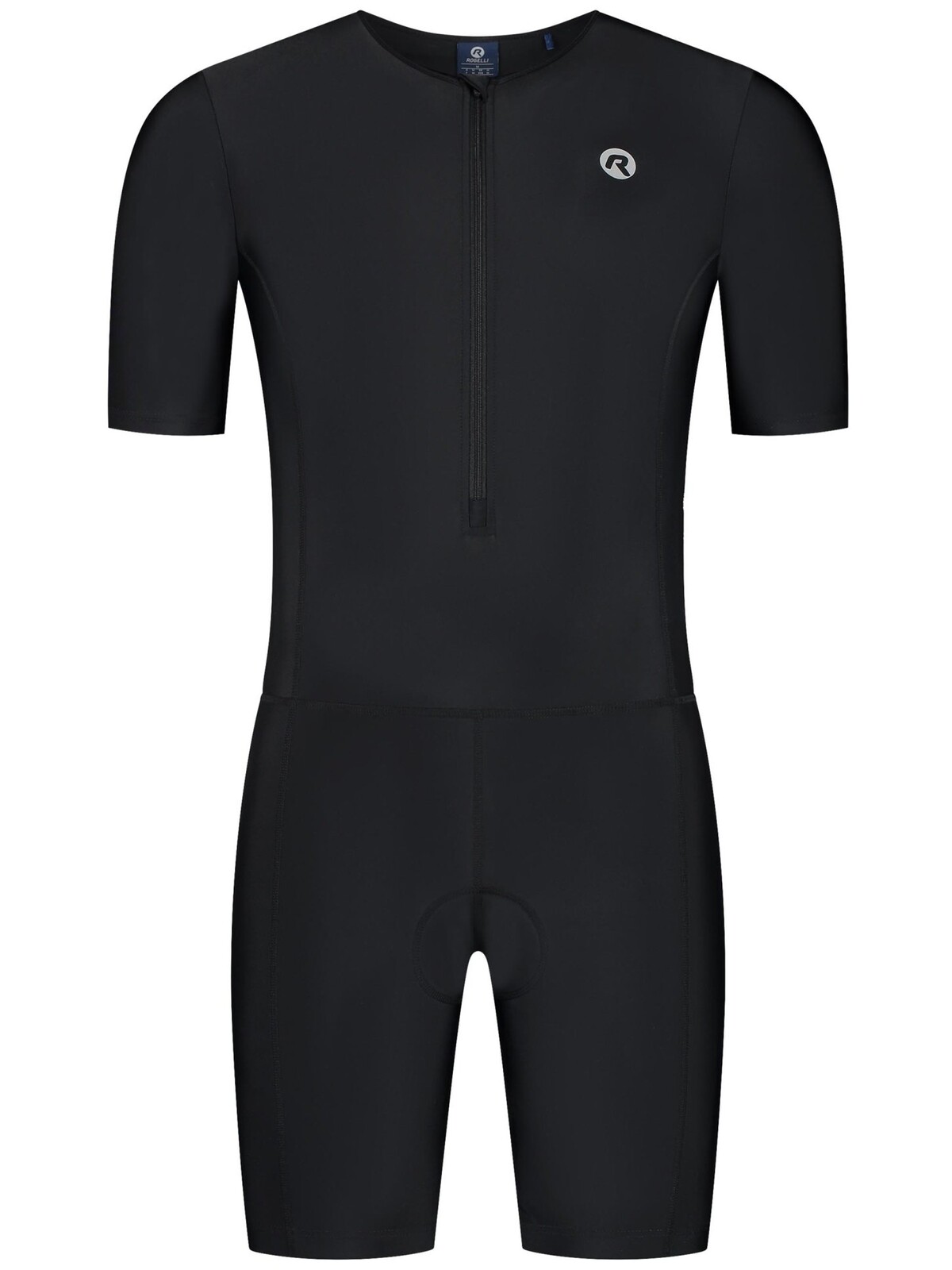 Kombinéza na triatlon Rogelli FLORIDA s rukávy, černá 2XL
