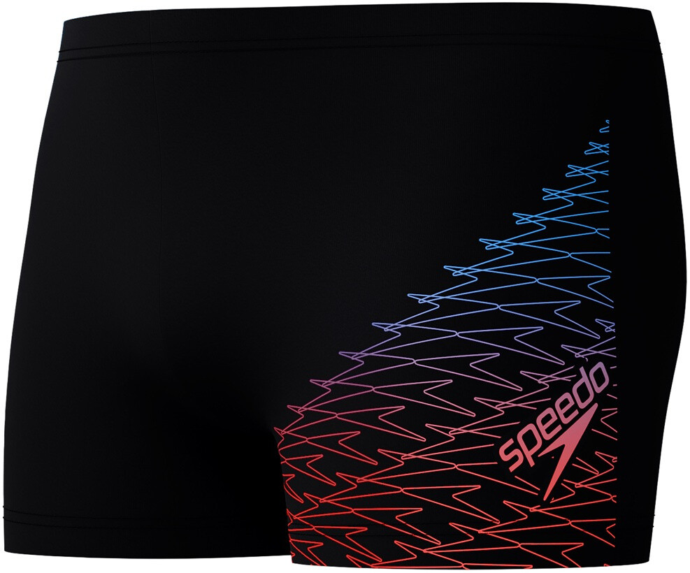 Speedo Medley Logo Aquashort Black/Blue/Red 3XL - UK42