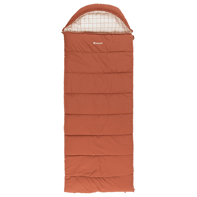 Dekový spacák Outwell Camper Lux Zip: Levý / Barva: červená