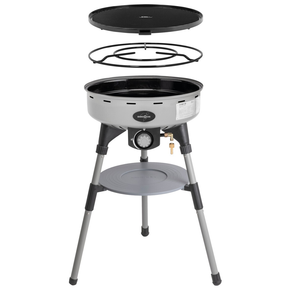 Plynový gril Brunner Devil BBQruiser HT Classic Grid 30 Barva: stříbrná