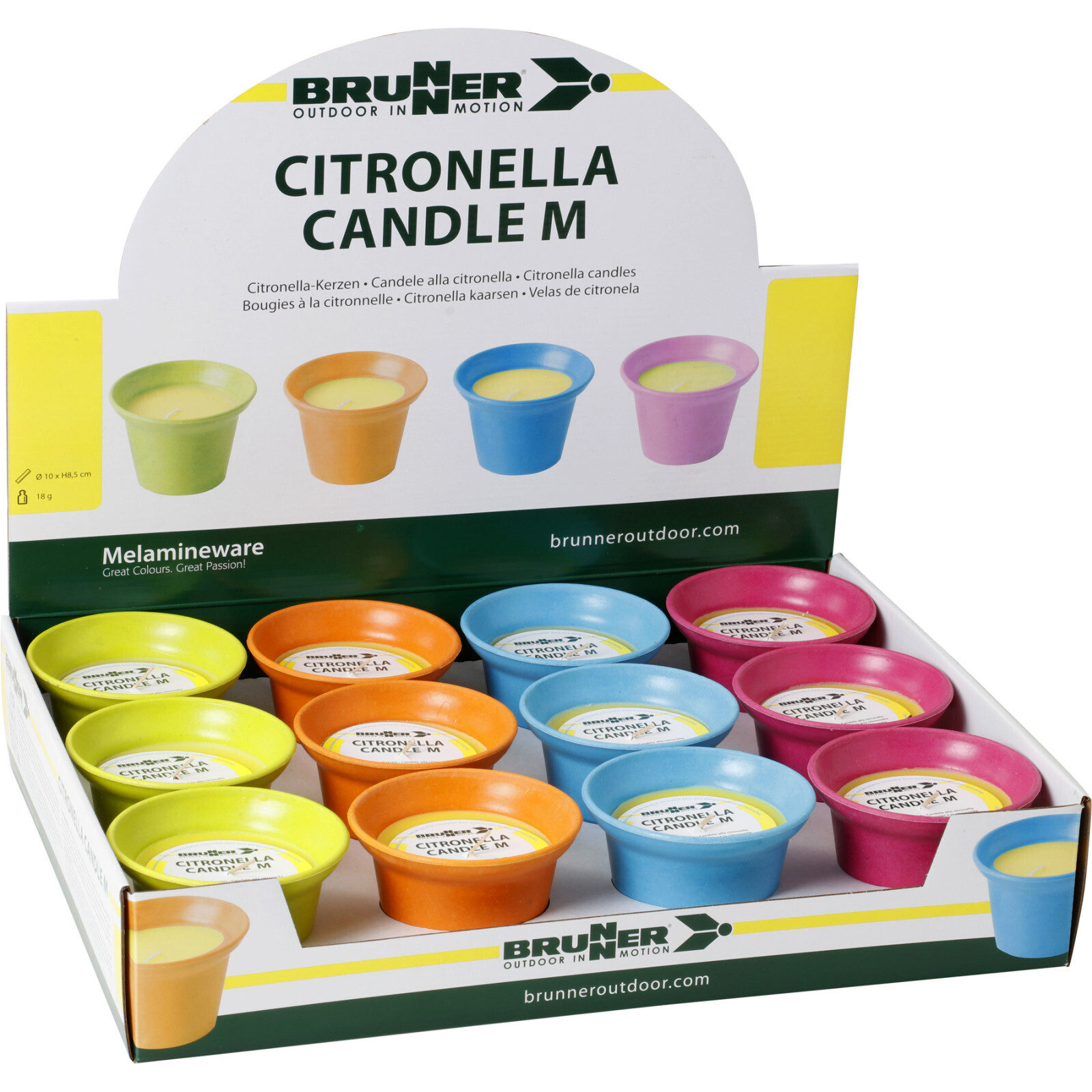 Svíčka Brunner Citronella Candle M Barva: růžová