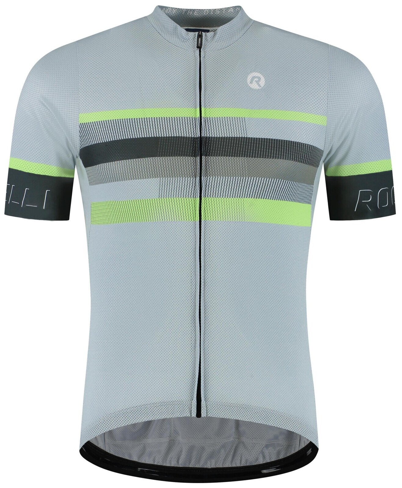 Exklusivní cyklodres Rogelli HERO II s krátkým rukávem, šedý 2XL