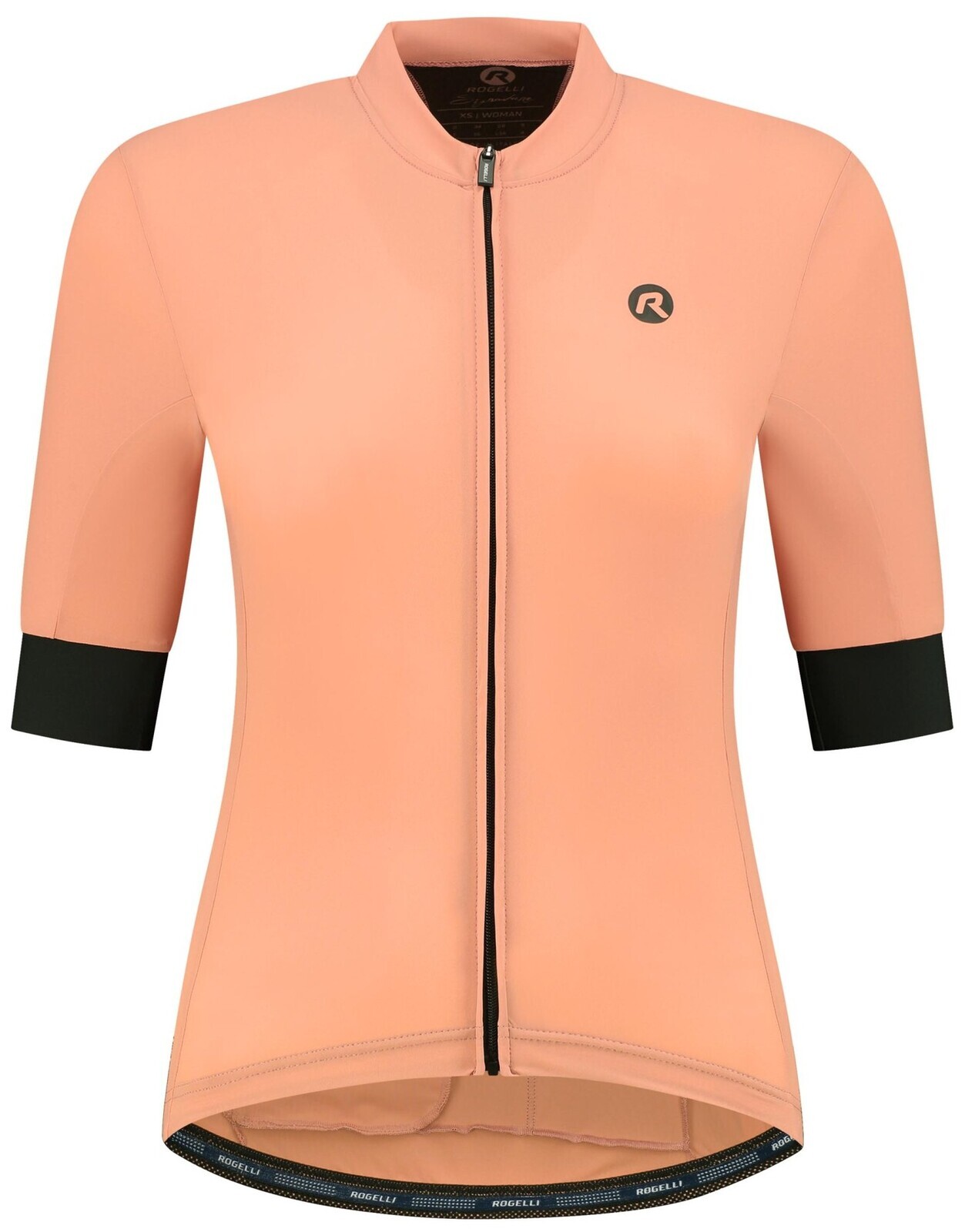 Prémiový dámský cyklodres Rogelli SIGNATURE s krátkým rukávem, oranžový XS