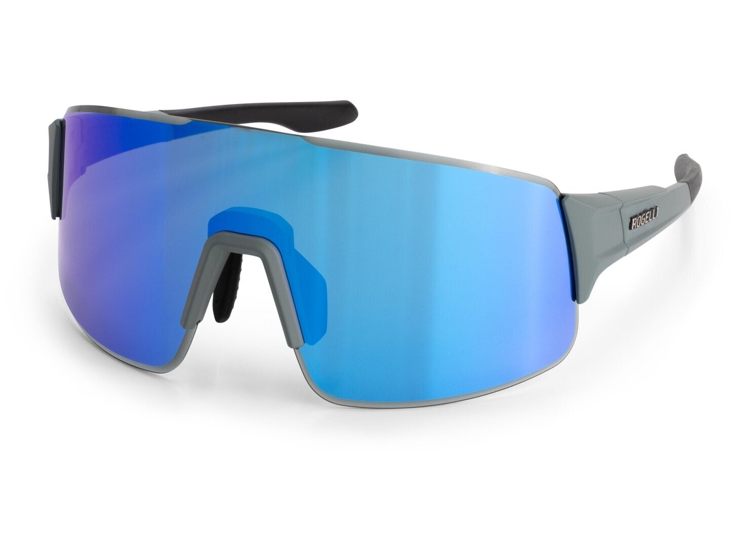 Sluneční sportovní brýle Rogelli SWIFT FULL REVO s filtrem 3, šedé s modrou