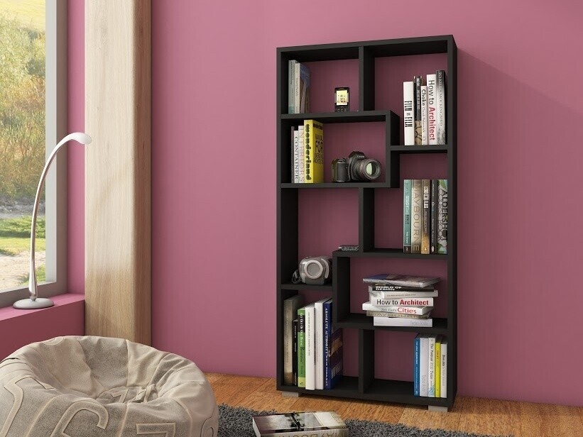 Regál USKON III, černá, 5 let záruka